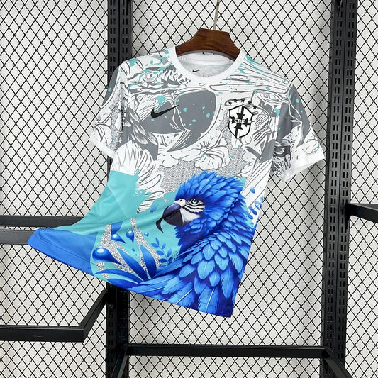 Maillot Brésil Édition Spécial Perroquet Bleu 24/25