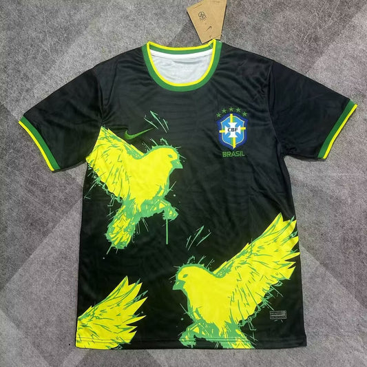 Maillot Brésil Édition Spécial Oiseaux Noires 24/25