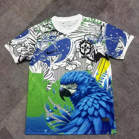 Maillot Brésil Édition Spécial Perroquet Bleu 24/25
